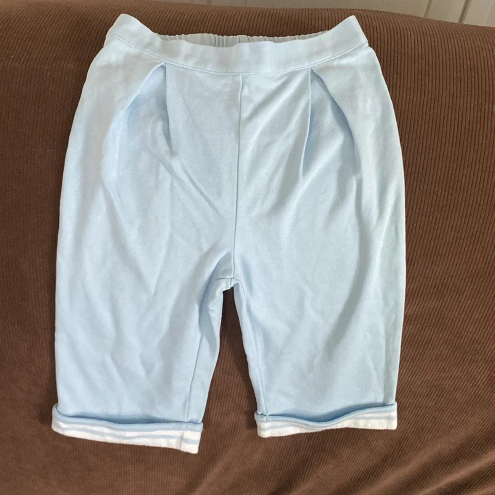 Janie and Jack White Whale Tee and Blue Shorts Set - Picture 3 of 4